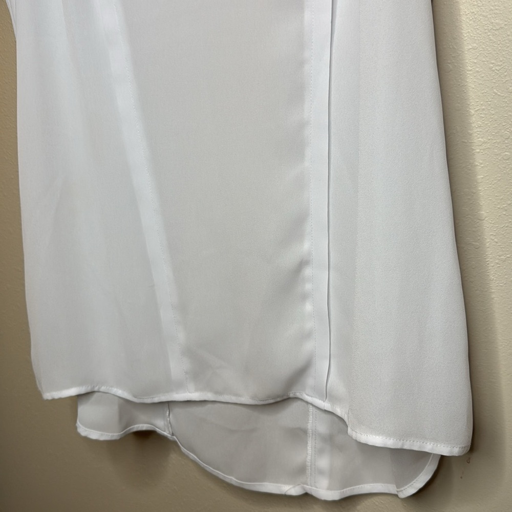 Maeve White Sleeveless‎ Tank Top with Cut Out Detail - Small - Picture 8 of 13